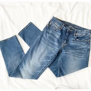 american Eagle slim straight jeans mens 29x30 Blue Denim Next Level Stretch aeo